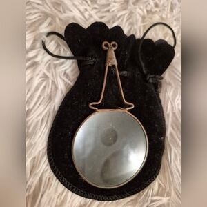 18TH CENTURY COPPER WIRE BURNING GLASS/MAGNIFIER RARE